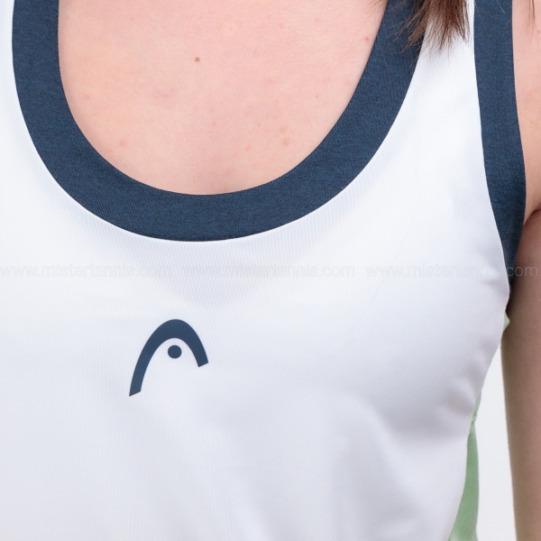 HEAD Play Tech Vestito - White/Celery Green