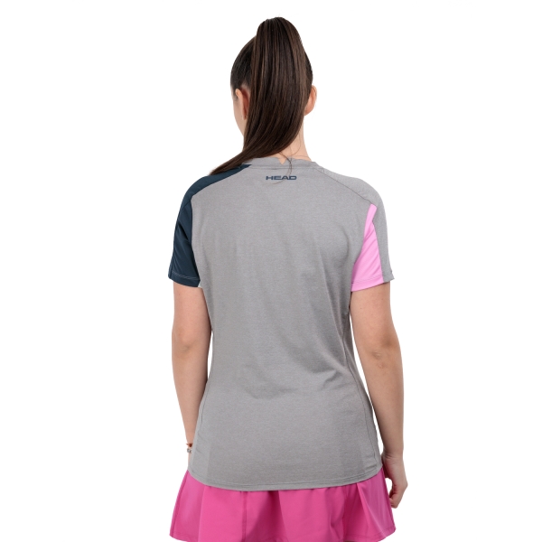 Head Play Tech Logo T-Shirt - Cyclame/Grey