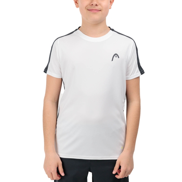 Boy's Padel Polos and Shirt Head Slice Logo TShirt Boy  White 816134WH