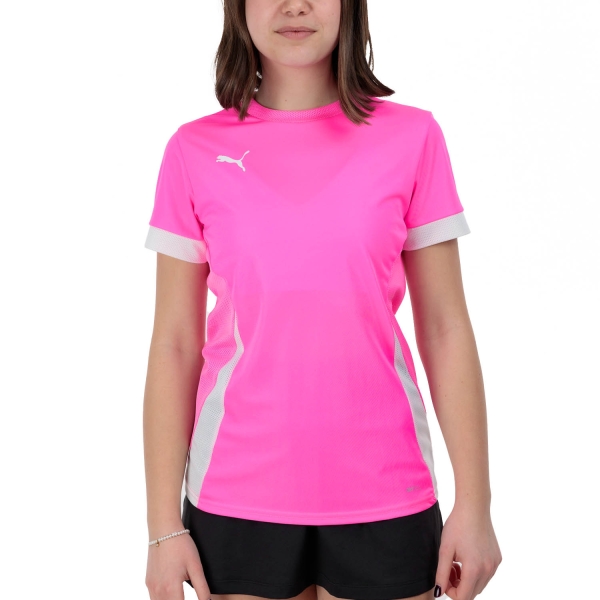 Women's Padel T-Shirt and Polo Puma Individual Jersey TShirt  Poison Pink 93918920