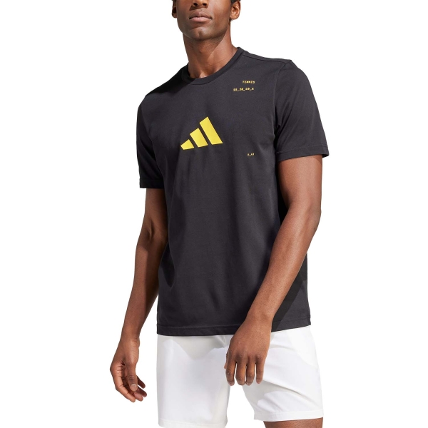 Camiseta Padel Hombre adidas Graphic Camiseta  Black IS2409