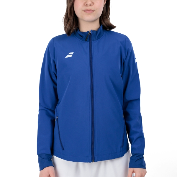 Women's Padel Jacket Babolat Play Logo Jacket  Sodalite Blue 3WP21214118