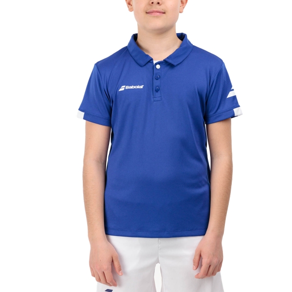 Boy's Padel Polos and Shirt Babolat Play Polo Boy  Sodalite Blue 3BP20214118
