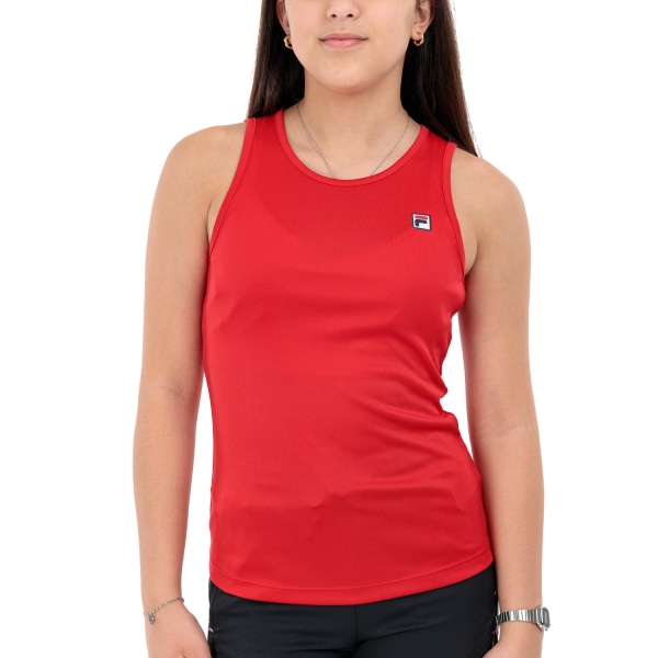 Girl's Padel Tanks and Shirts Fila Alma Tank Girl  Red FJL222129500