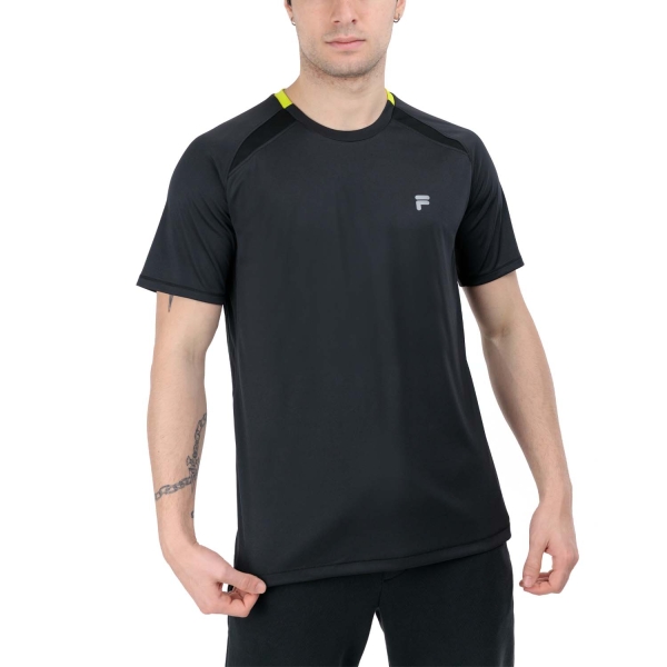 Camiseta Padel Hombre Fila Cassian Camiseta  Black XFM241300900