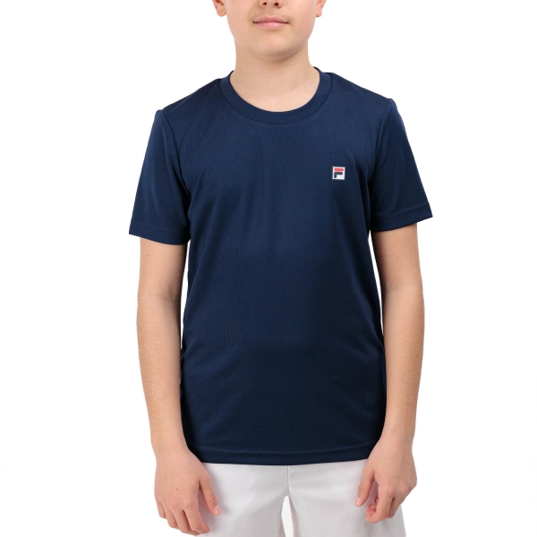 Boy's Padel Polos and Shirt Fila Dani TShirt Boy  Navy FJL2210201500