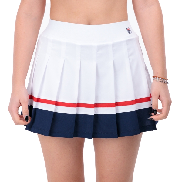 Women's Padel Skirts and Shorts Fila Sabine Skirt  White/Navy FBL2416010151