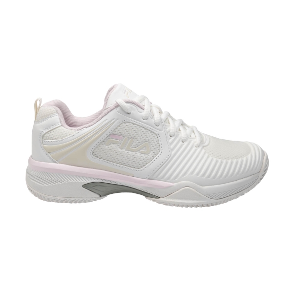 Women's Padel Shoes Fila Veloce Clay  White/Cab Gray Comb FTW241040086