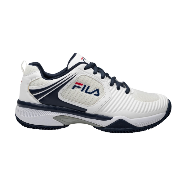Women's Padel Shoes Fila Veloce Clay  White/Navy FTW241040153