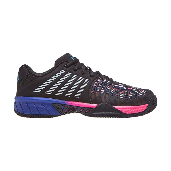 Men's Padel Shoes KSwiss Express Light 3 Padel  Black/True Blue/Neon Pink 08900005M