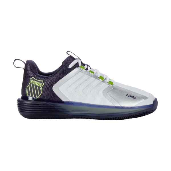 Men's Padel Shoes KSwiss Ultrashot 3 Clay  White/Peacoat/Lime Green 08415967M