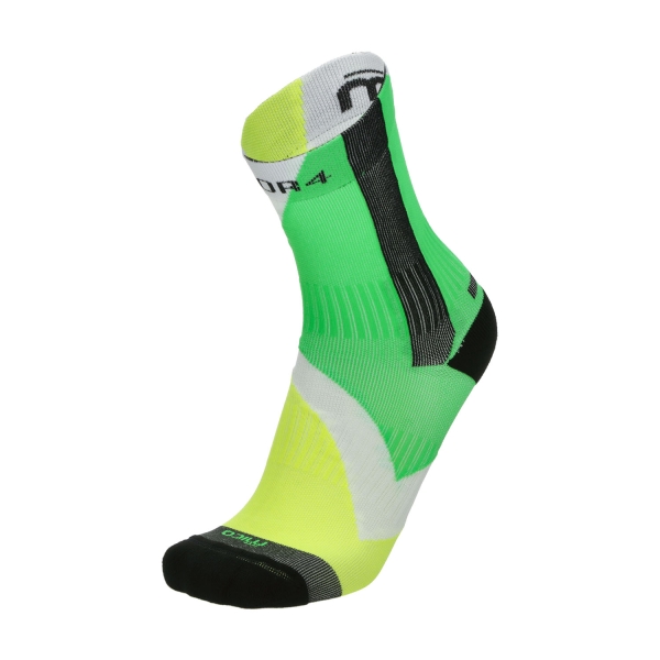 Padel Socks Mico Light Weight XPerformance Socks  Verde/Giallo/Nero/Bianco CA 1266 954