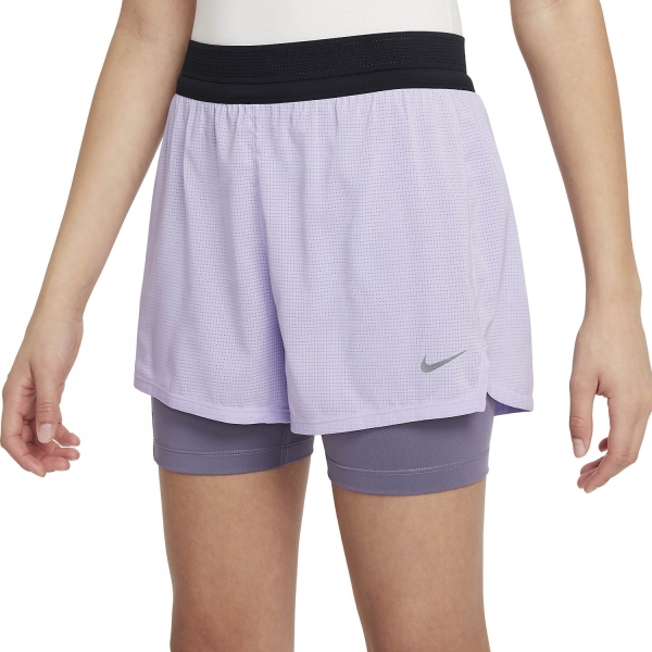 Falda y Shorts Padel Niña Nike Court DriFIT ADV 2.5in Shorts Nina  Hydrangeas/Daybreak/Black FJ6860515