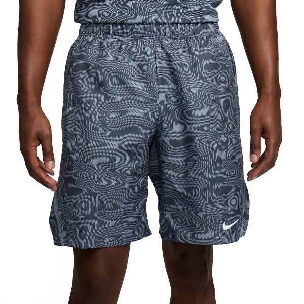 Men's Padel Shorts Nike Court Victory Graphic 9in Shorts  Ashen Slate/Thunder Blue/White FD5388493