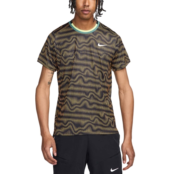 Camiseta Padel Hombre Nike DriFIT Advantage Camiseta  Black/Bicoastal/White FD5323010