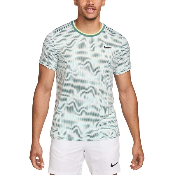 Camiseta Padel Hombre Nike DriFIT Advantage Camiseta  Barely Green/Bicostal/Black FD5323394