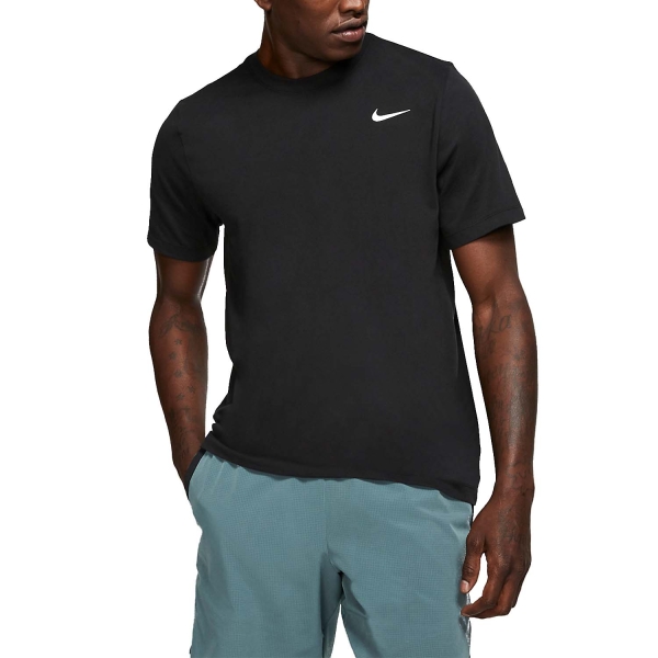 Men's T-Shirt Padel Nike DriFIT Court TShirt  Black/White AR6029010