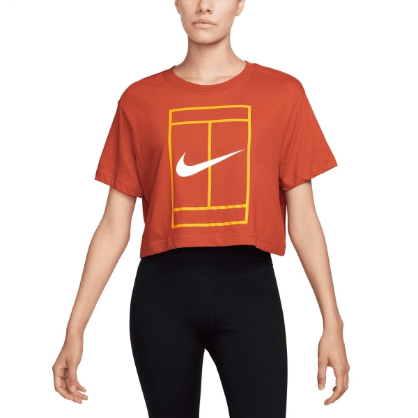 Camiseta y Polo Padel Mujer Nike Court DriFIT Heritage Camiseta  Rust Factor FQ6611811