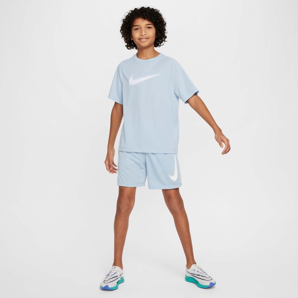 Nike Dri-FIT Icon Maglietta Bambino - Light Armory Blue/White