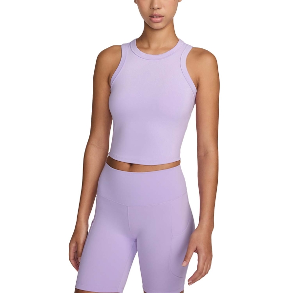Top Padel Mujer Nike DriFIT One Top  Lilac Bloom/Black FN2806512