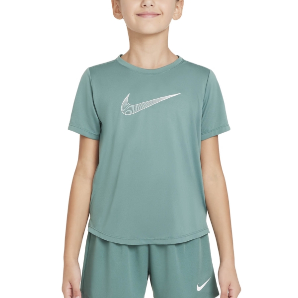 Girl's Padel Tanks and Shirts Nike DriFIT One TShirt Girl  Bicoastal/White DD7639361