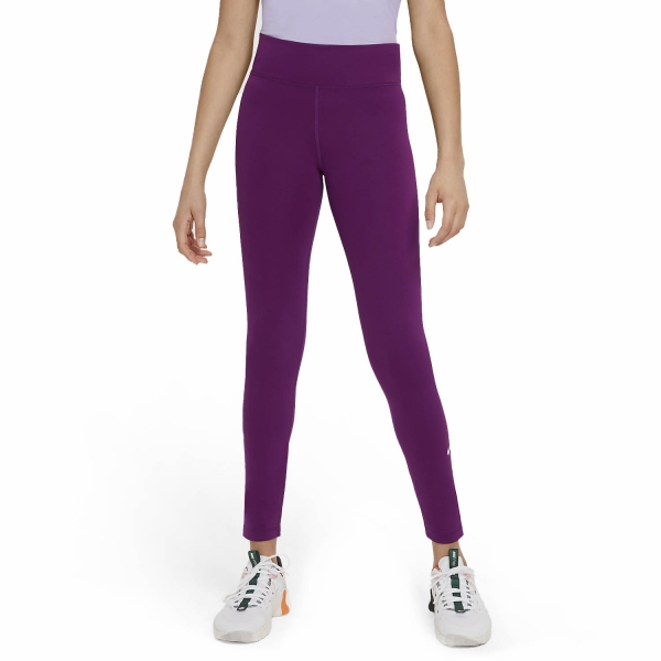 Pantaloni Padel Bambina Nike DriFIT One Tights Bambina  Viotech/White DQ8836503