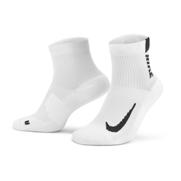 Padel Socks Nike Multiplier x 2 Socks  White/Black SX7556100