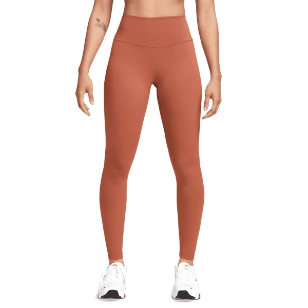 Pants y Tights Padel Mujer Nike One Court Tights  Burnt Sunrise/Black FN3226825
