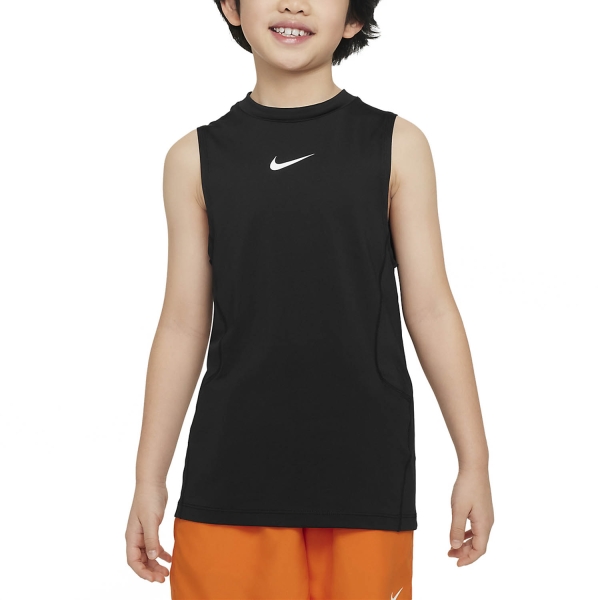 Boy's Padel Polos and Shirt Nike Pro Tank Boy  Black/White FV2419010