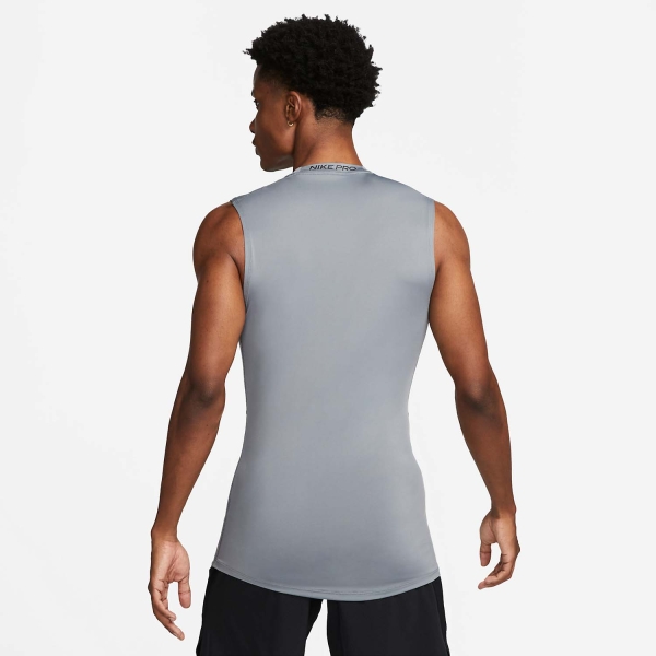 Nike Pro Dri-FIT Logo Top - Smoke Grey/Black