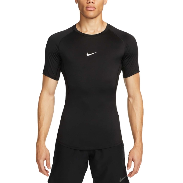 Men's T-Shirt Padel Nike Pro TShirt  Black/White FB7932010