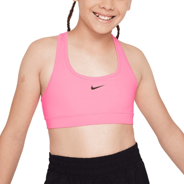 Girl's Underwear Nike Swoosh Logo Sports Bra Girl  Sunset Pulse/Black FJ7161628