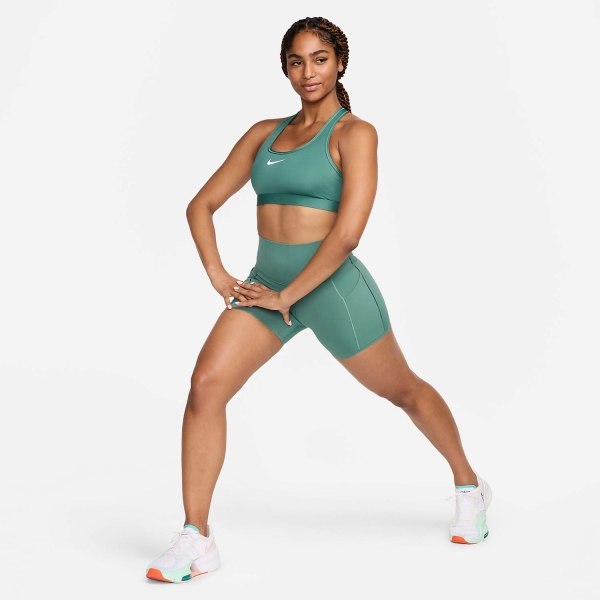 Nike Swoosh Sports Bra - Bicoastal/White