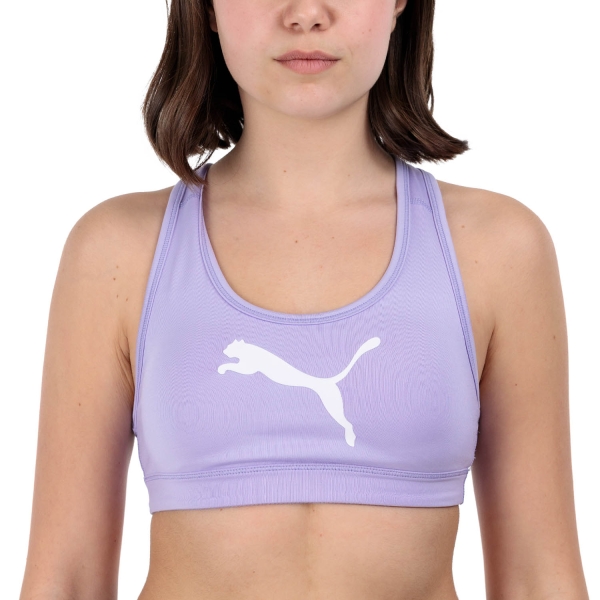 Women's Bra and Underwear Puma Individual 4 Sports Bra  Vivid Violet 93919018