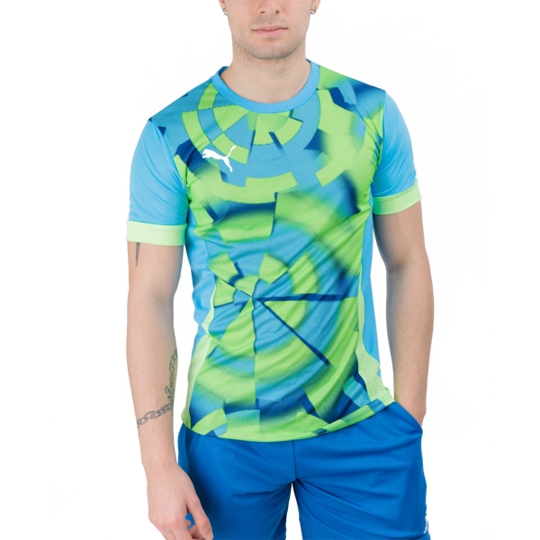 Men's T-Shirt Padel Puma IndividualGoal Graphic TShirt  Luminous Blue 93917514