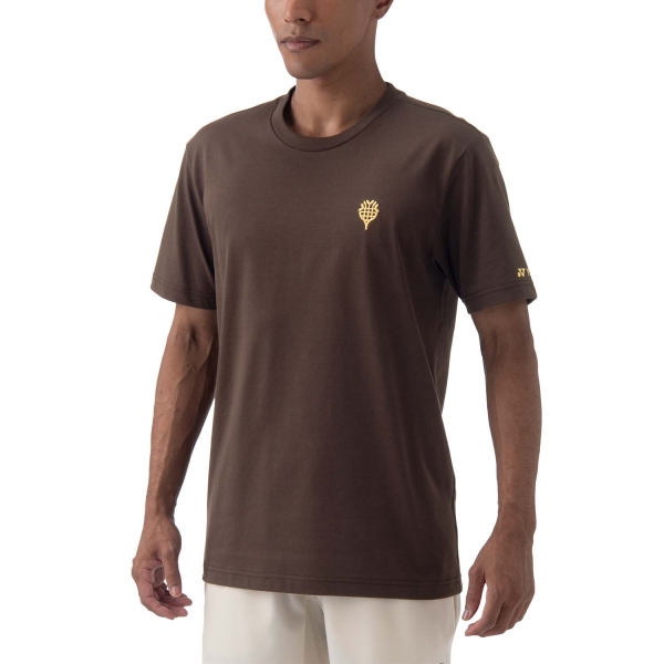 Men's T-Shirt Padel Yonex Nature TShirt  Earth Brown YMN16702MR