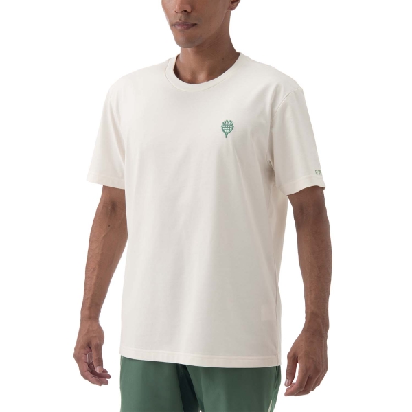 Men's T-Shirt Padel Yonex Nature TShirt  Off White YMN16702B