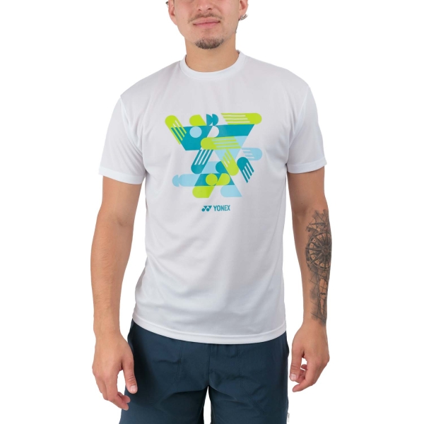Camiseta Padel Hombre Yonex Practice Court Camiseta  White YM0043B