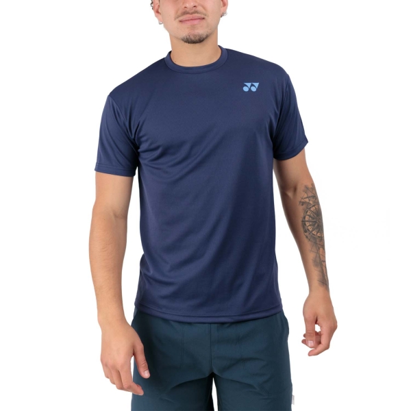 Men's T-Shirt Padel Yonex Practice TShirt  Indigo Marine YM0045IM