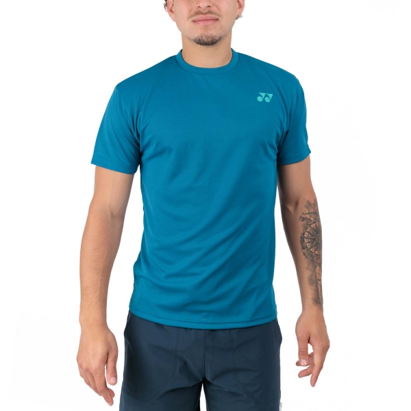 Camiseta Padel Hombre Yonex Practice Camiseta  Blue Green YM0045BV