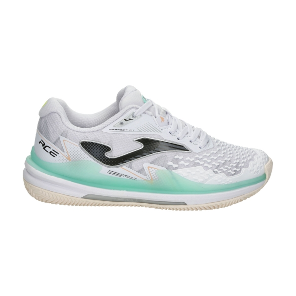 Scarpe Padel Donna Joma Ace Carbon Clay  White/Green TACLS2402C