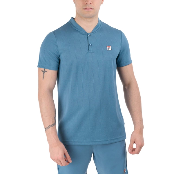 Camiseta Padel Hombre Fila Addison Polo  Captains Blue TFM2423021470