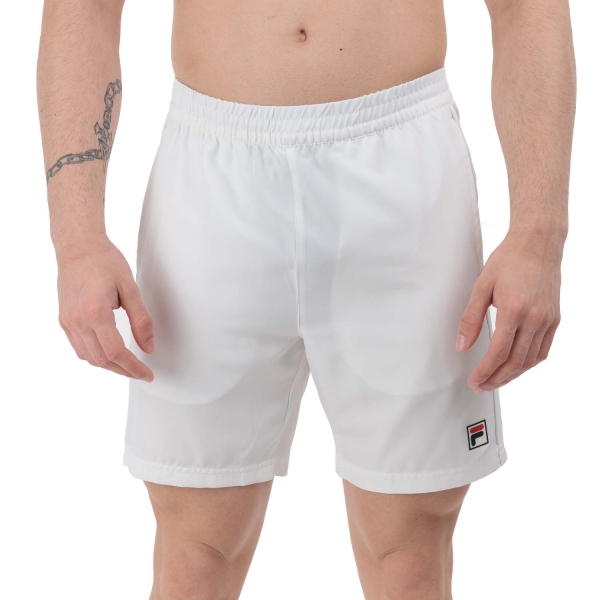 Men's Padel Shorts Fila Leo 7in Shorts  White Alyssum TFM2425002002