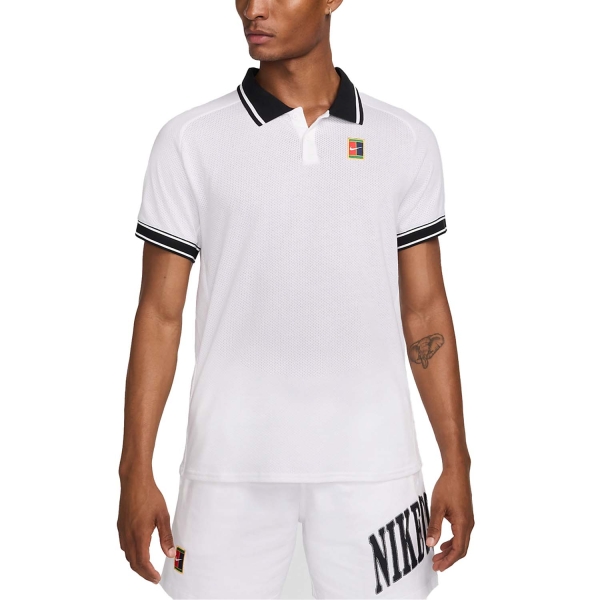 Polo Padel Uomo Nike Court Heritage Pro Polo  White/Black FQ2101100