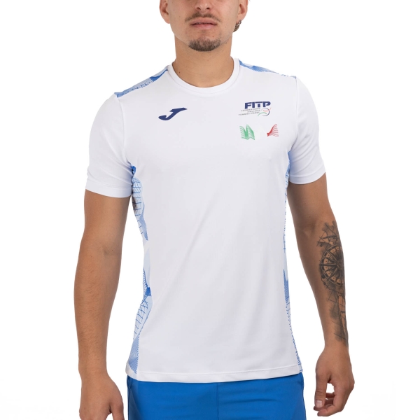 Men's T-Shirt Padel Joma FITP Logo TShirt  White SW10601B0101