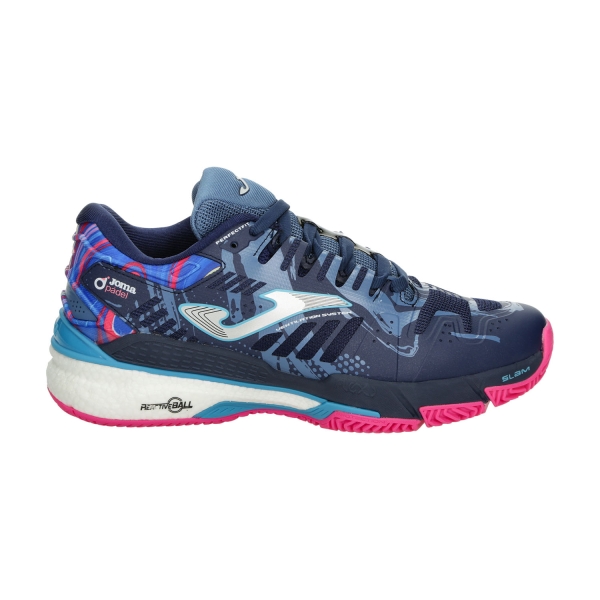 Women's Padel Shoes Joma Slam  Navy Blue/Pink TSLALS2403C