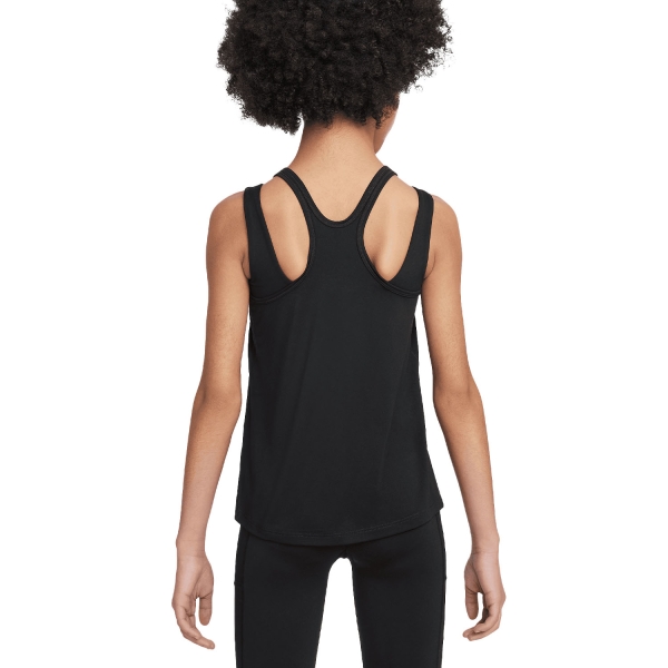 Nike One Swoosh Top Niña - Black/White