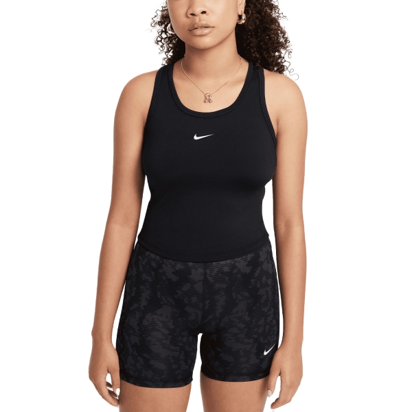 Top y Camisas Padel Niña Nike One Fitted Top Nina  Black/White FZ5598010
