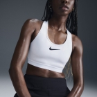 Nike Swoosh Logo Sujetador Deportivo - White/Black