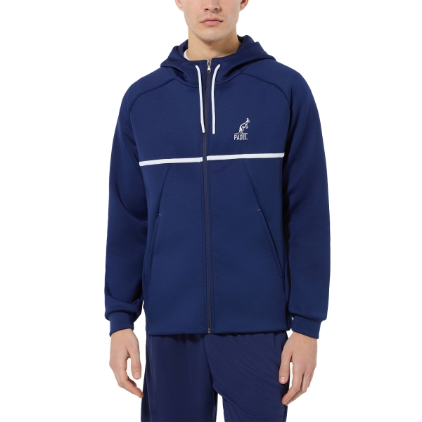 Men's Padel Shirt and Hoody Australian Volee Energy Hoodie  Blu Cosmo PAUGC0003842